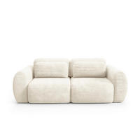SOFA Camilla 3 Sitzplätze Weiß - Weiß, Holz (266/95/121cm) - Petits-meubles