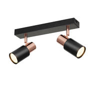 STRAHLER Albstadt 2-flammig 28/5.5/15.5 cm - Schwarz, Metall (28/5.5/15.5cm) - Nettlife