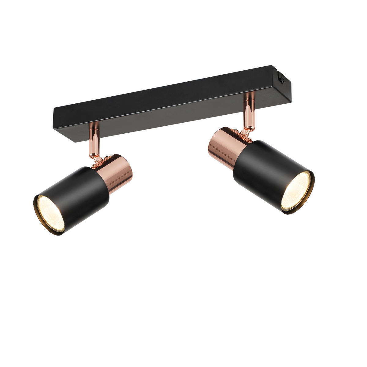 STRAHLER Albstadt 2-flammig 28/5.5/15.5 cm - Schwarz, Metall (28/5.5/15.5cm) - Nettlife