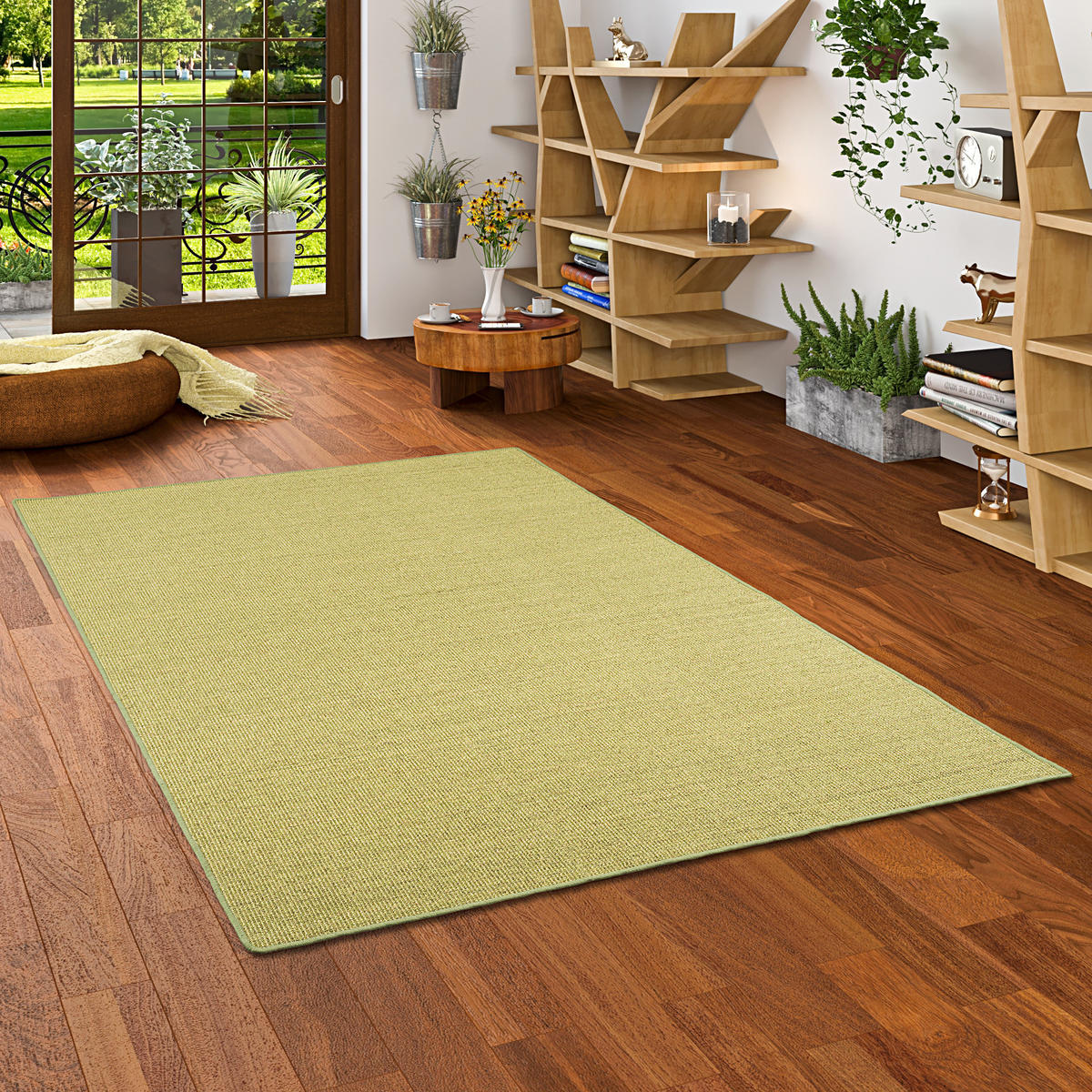 SISAL NATUR TEPPICH KLASSISCH - Grün, Textil (160/200cm) - Snapstyle