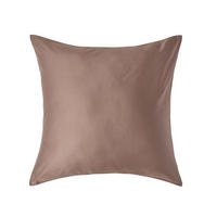 BIO-KISSENBEZUG Satin, Fadendichte 400 - Braun, Textil (80/80cm) - Homescapes