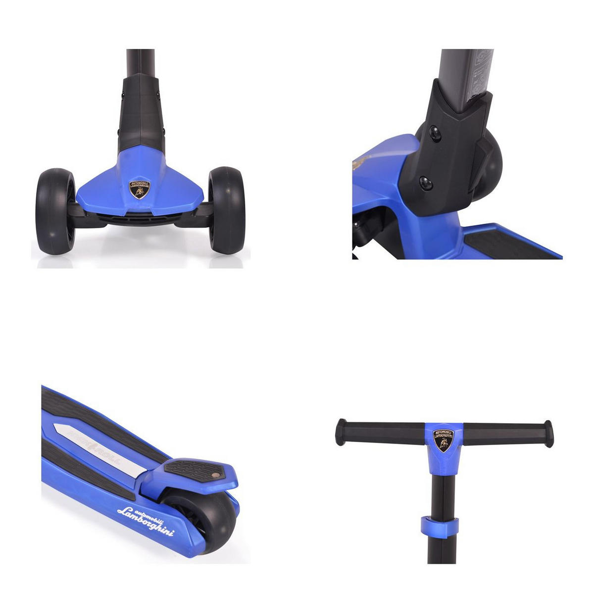 KINDERROLLER Lamborghini blau klappbar PU-Räder ABEC-7 LED-Räder Bremse - Blau, Metall (59/30/82cm)