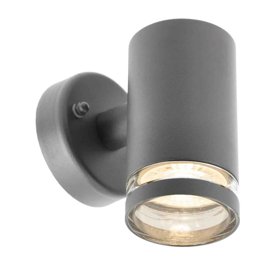 AUSSENWANDLEUCHTEE Dunkelgrau GU10 - Dunkelgrau, Metall (7.6/11.2/10.5cm) - CGC Europe