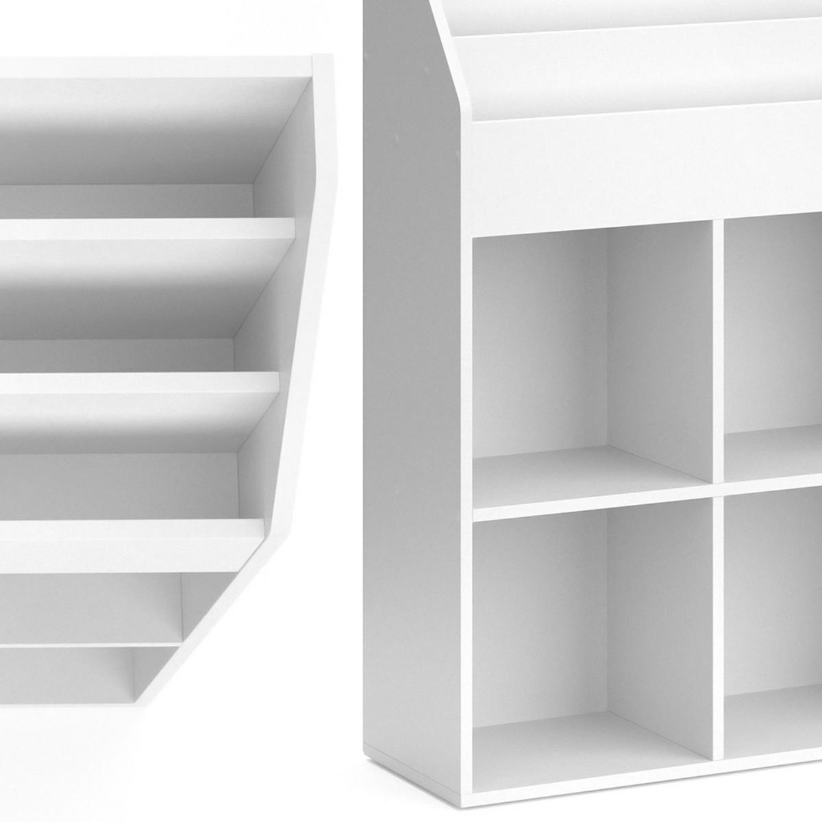 KINDERREGAL Luigi Weiß 107.2 x 114.2 cm - Weiß, Holzwerkstoff (107.2/114.2/31.2cm) - Vicco