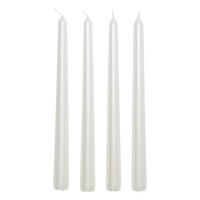 KERZEN 4er-Set 2,1/2,1/25 cm - Weiß, Paraffin (2.1/25/2.1cm) - Atmosphera Createur d´interieur