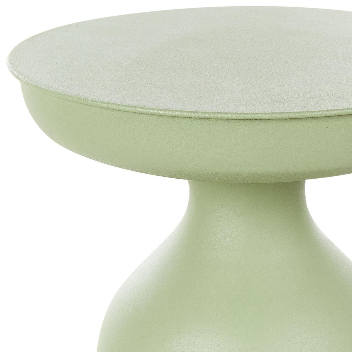 BEISTELLTISCH Metall hellgrün rund 33 cm Tenjo - Grün, Metall (33/33/50cm) - Beliani