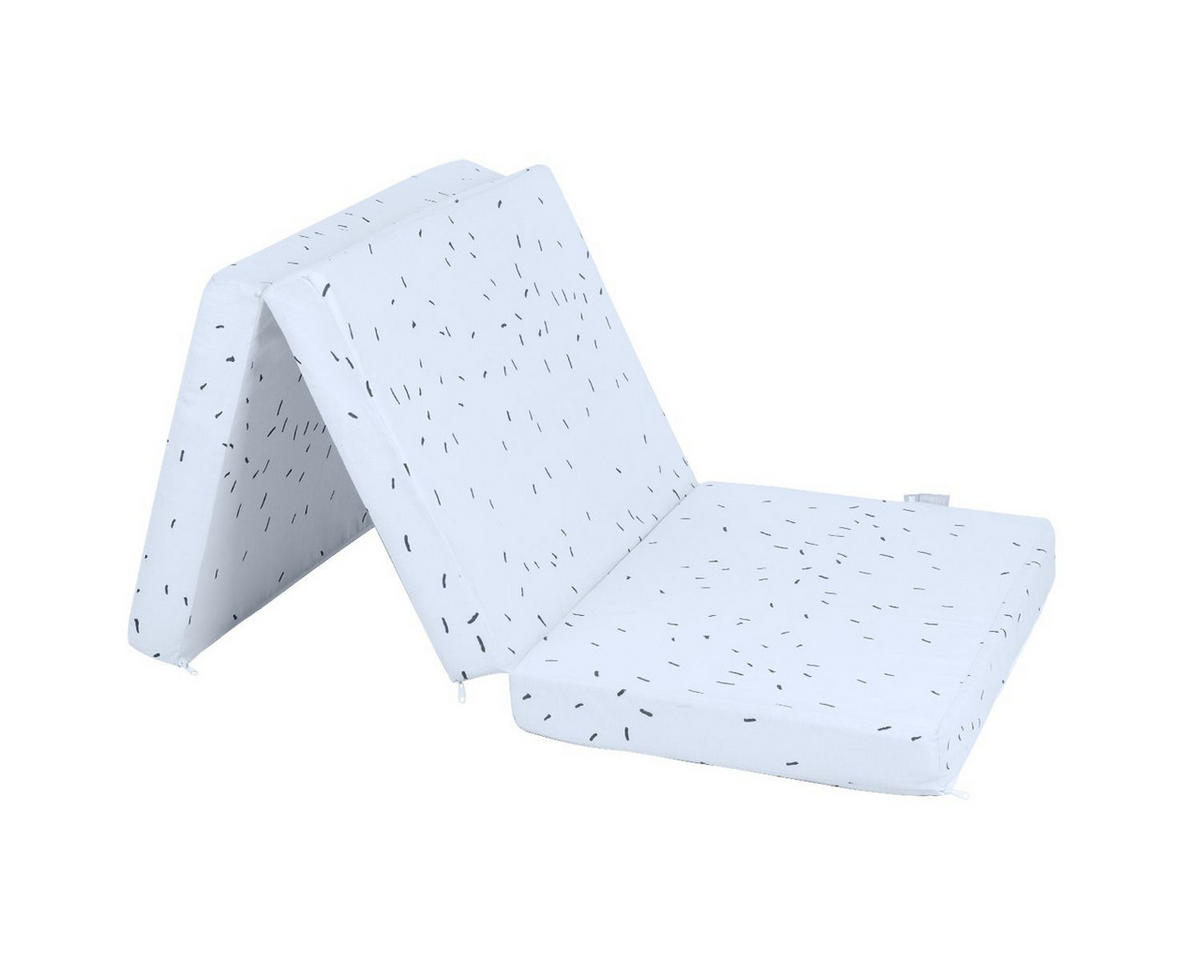 KLAPPMATRATZE Bear with me 120 x 60 x 5 cm blau with me 120 x 60 x 5 cm Bezug 100% Baumwolle - Blau, Textil (60/120cm) - Kikka boo