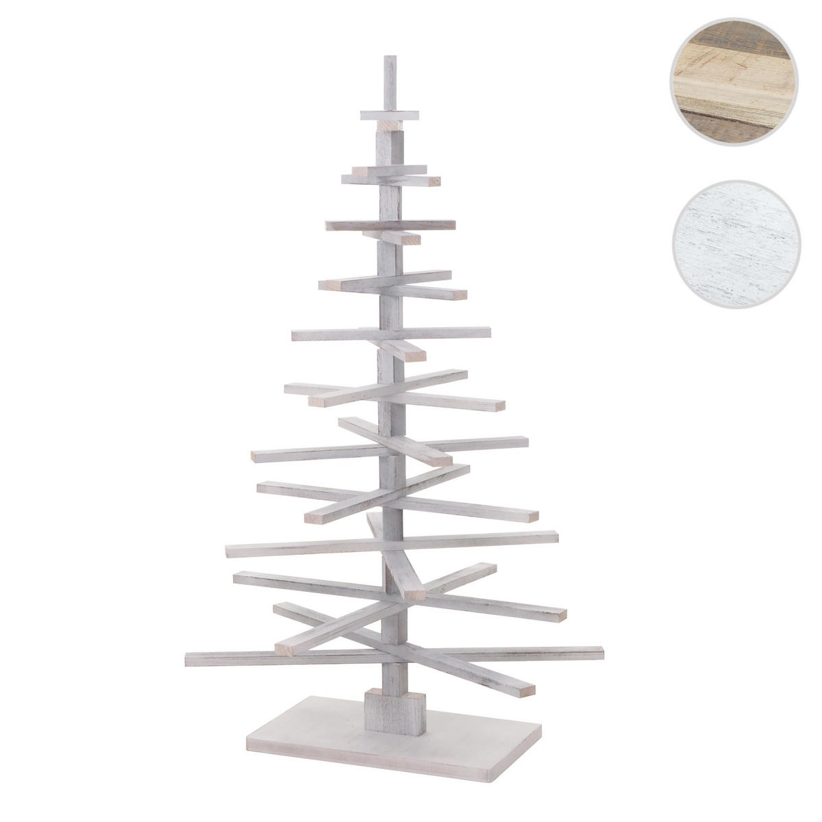 DEKO-WEIHNACHTSBAUM Weiß - Weiß, Holz (130cm) - MCW