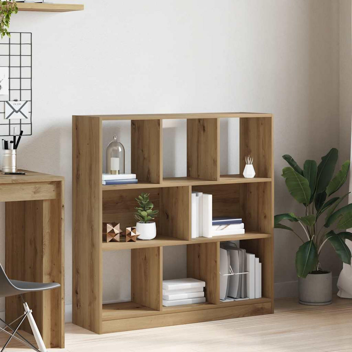 BÜCHERREGAL Artisan-Eiche 97,5/29,5/100 Cm Holzwerkstoff - Braun, Holzwerkstoff (29.5/100/97.5cm) - vidaXL