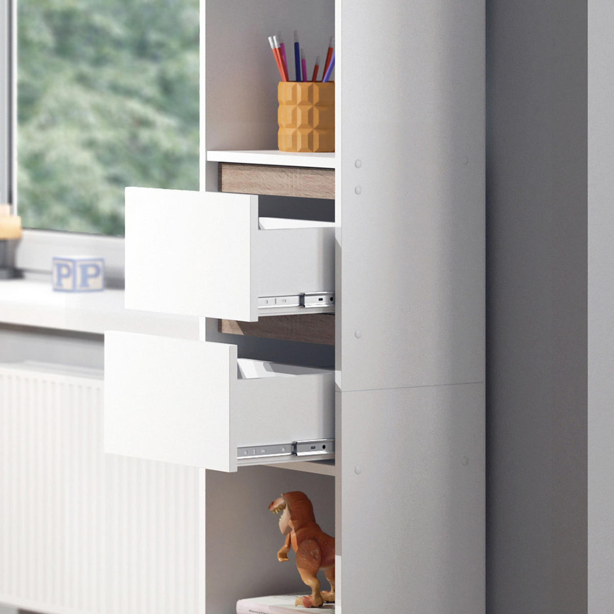 BÜCHERREGAL Robert Weiß 36.2 x 171 cm - Weiß, Holzwerkstoff (36.2/171/29.9cm) - Vicco