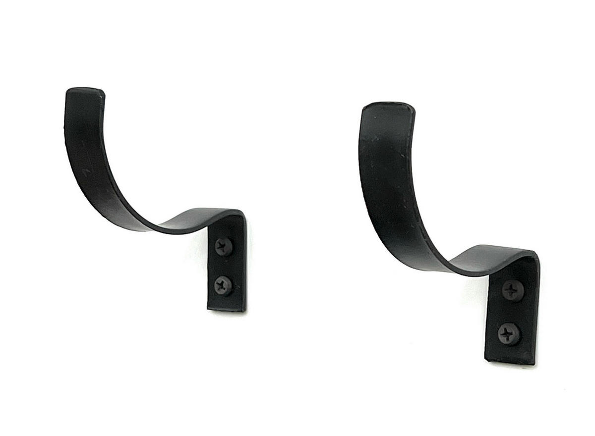 WANDHAKEN für Weinflaschen 6x Metall Schwarz 96347 - Schwarz, Metall (2/7/9cm) - DanDiBo