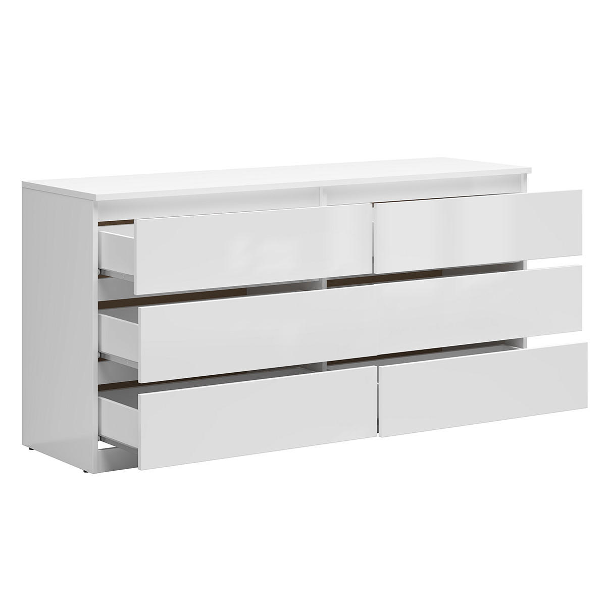 KOMMODE Edwin Weiß - Weiß, Holzwerkstoff (150/75/45cm) - Petits-meubles