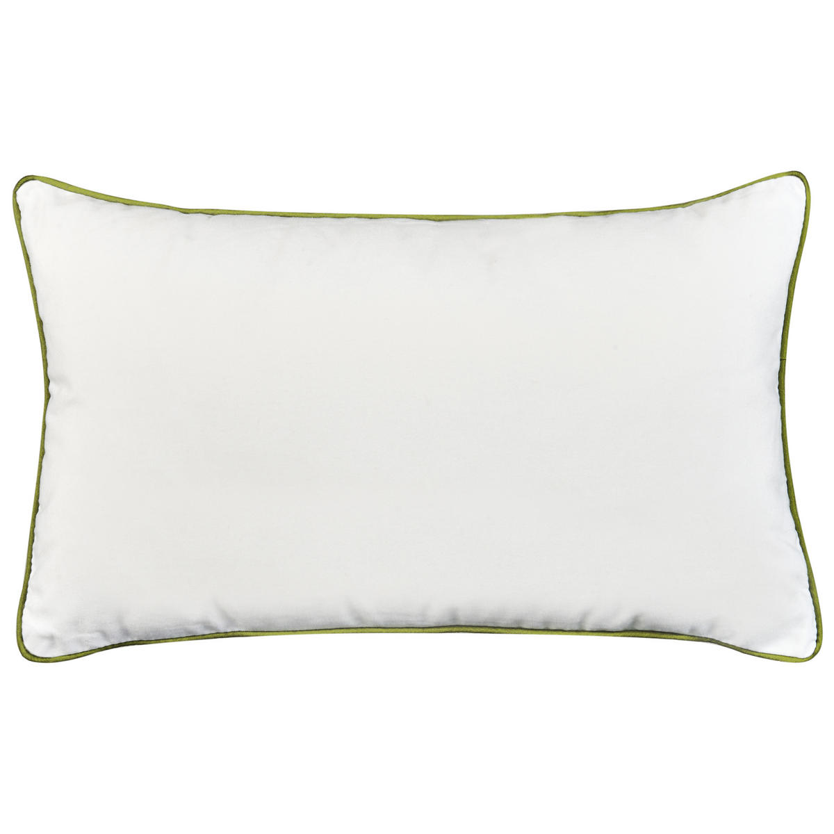 GARTENKISSEN 3er-Set Grün 30/50 cm Seaside - Weiß/Grün, Textil (50/12/45cm) - Beliani