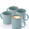 KAFFEEBECHER BOMBAY BREEZE - 4 teilig aus Steingut - Pastellblau, Stein (0.8L) - Sänger