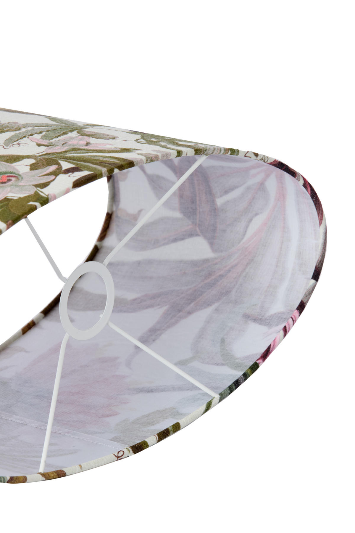 LAMPENSCHIRM Isadore Weiß 38/17.5/19 cm - Weiß, Textil (38/17.5/19cm) - Light & Living