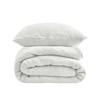 BETTWÄSCHE-SET Musselin 155 x 200 cm + 80 x 80 cm Weiß - Weiß, Textil (155/200cm)