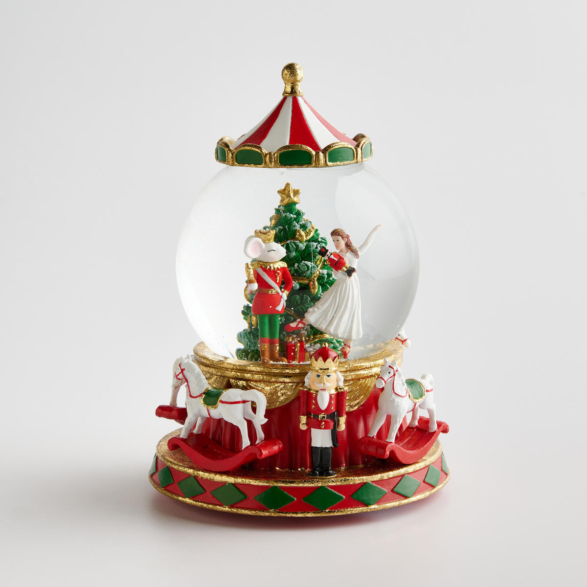 SCHNEEBALL Mit Spieluhr Frostis - Rot, Glas (15/21/15cm) - home&you