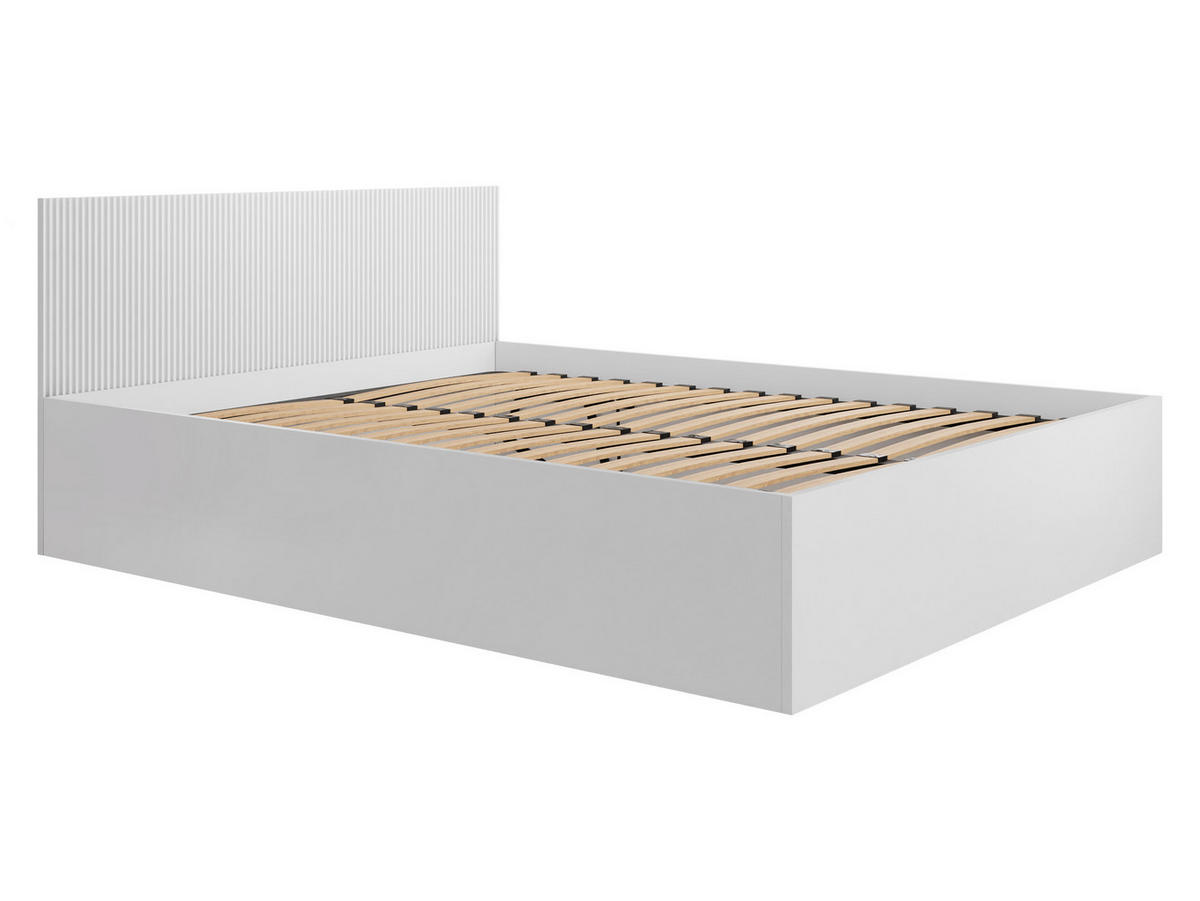 DOPPELBETT Tireno 160 - Weiß, Holzwerkstoff (160/200cm) - MIRJAN24