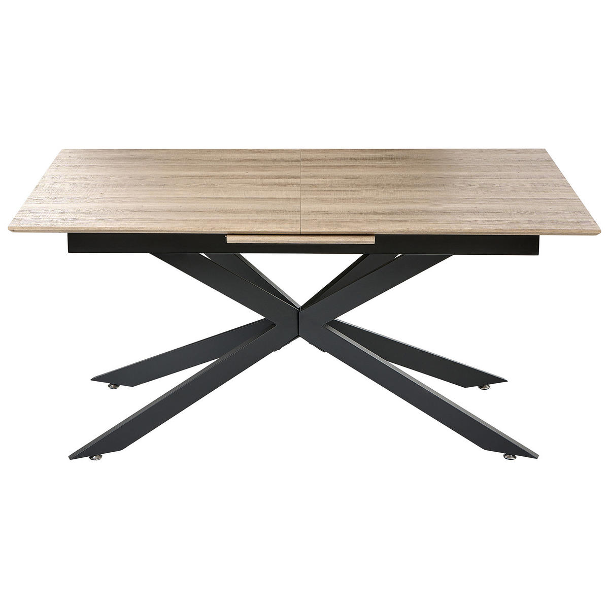 JÍDELNÍ STŮL Světle hnědý 160-200/90 cm Finley - světle hnědá, kompozitní dřevo (160/90/75cm) - Beliani