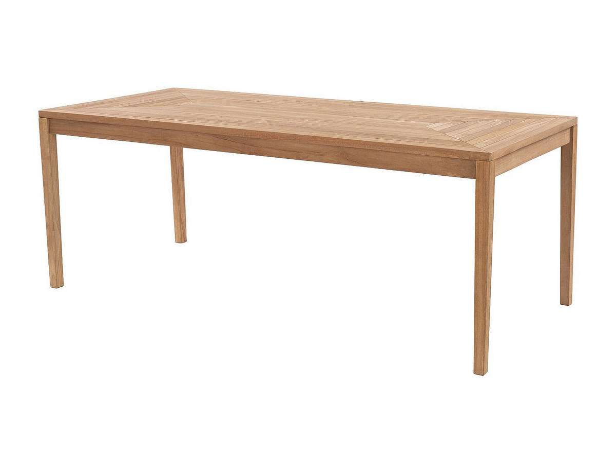 GARTENTISCH - 6 Personen - Holz, Platte - Naturfarben Hell - Naturfarben, Holz (90/200/75cm) - Vente-Unique