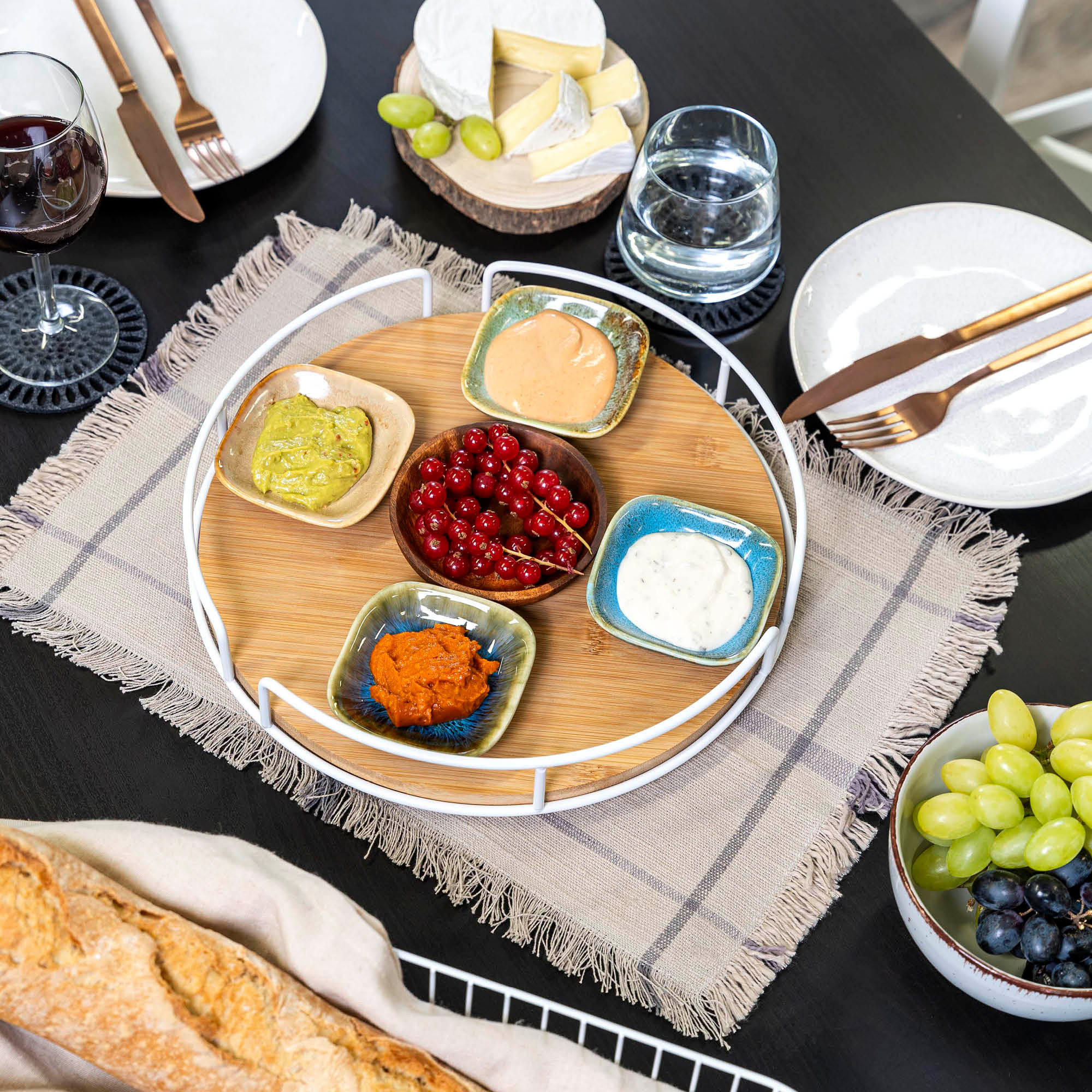 Thumbnail - eluno Drehteller, Weiß, Metall, 30x6x30 cm, Küchenzubehör