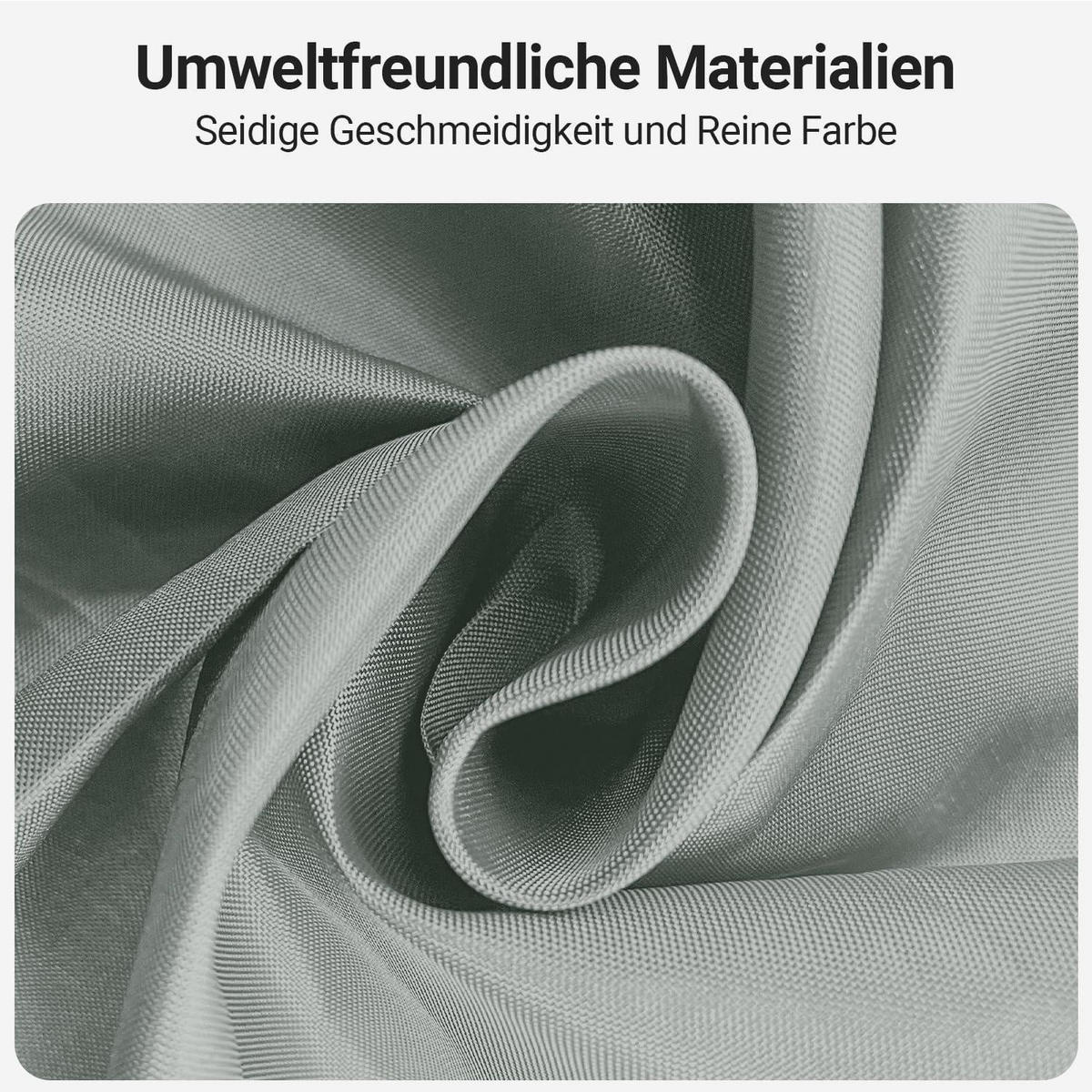 DUSCHVORHANG Grau 240 x 180 cm Textil Wasserabweisend Waschbar - Grau, Textil (240/180cm)