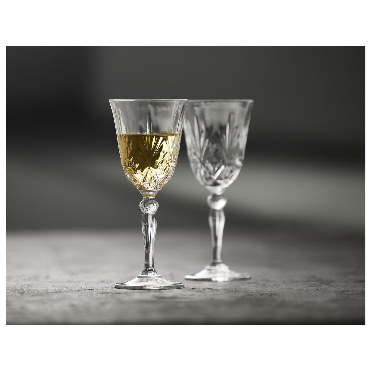 WEISSWEINGLAS Melodia 4er Set, Kristallglas, Klar, 210 ml - Transparent, Glas (0.21L) - Lyngby Glas