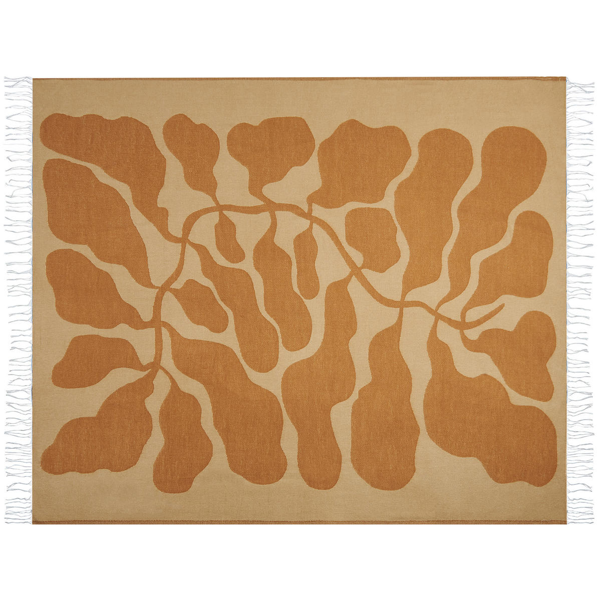 DECKE Orange Bangre 130/170 cm - Orange, Textil (130/170cm) - Beliani