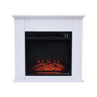 ELEKTROKAMIN Weiß Wandmodell mit Heizung 2000 W - Weiß, Glas (63/63/24cm) - Purline