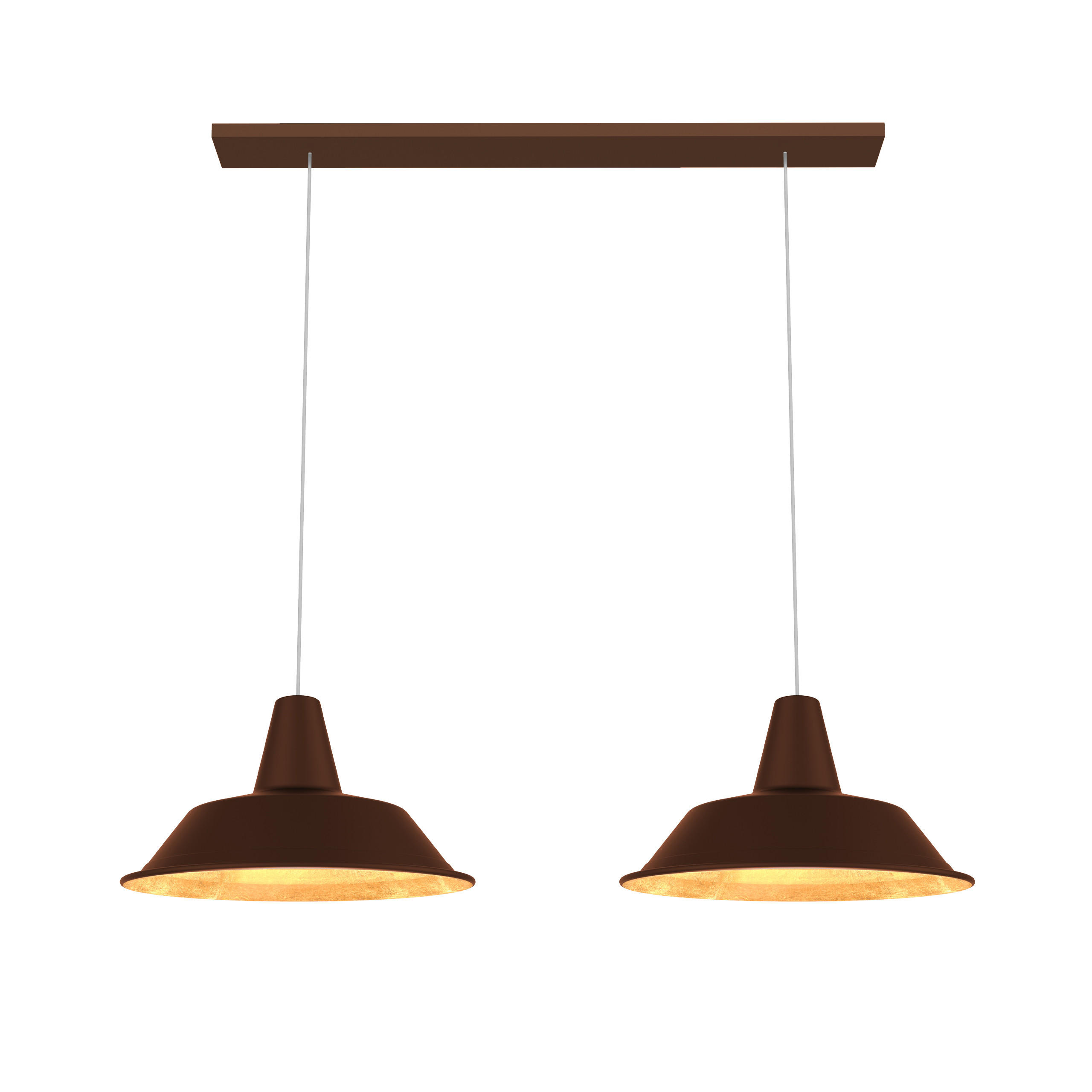 Lumicom Hängeleuchte Gold 70x120x35 cm