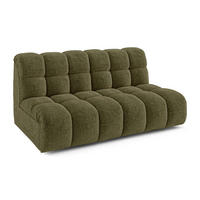 SOFA SEVEN Frottee Olivgrün 162cm - Olivgrün/Grün, Textil (162/77/98cm) - Premium Interiors