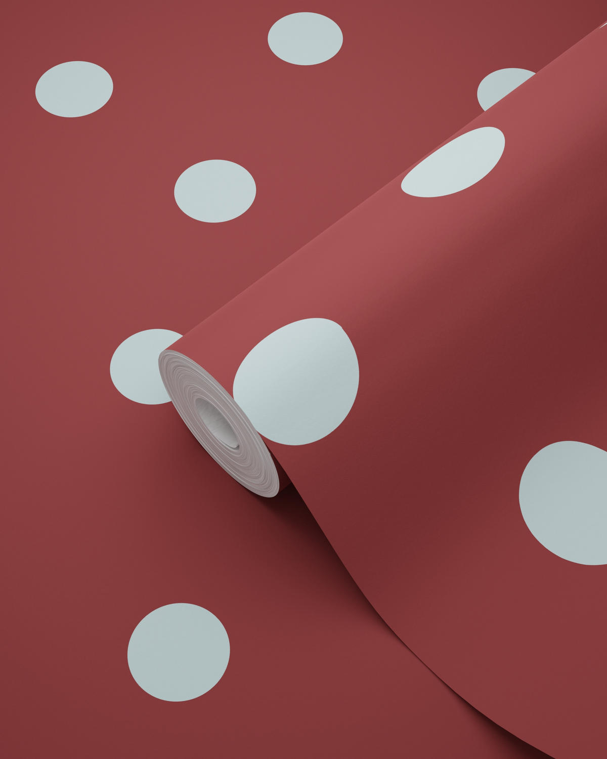 TAPETE Punkte 50 x 900 cm - Rot, Papier (50/0.1cm) - ESTAhome
