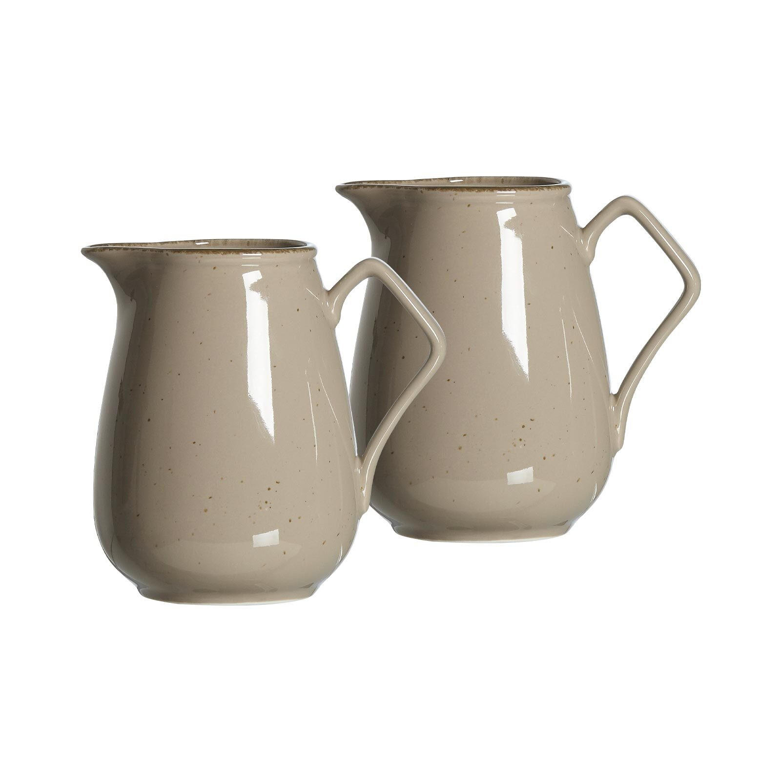 KRÜGE Casa grau 800 ml 2er Set - Grau, Keramik (0.8L) - Ritzenhoff Breker