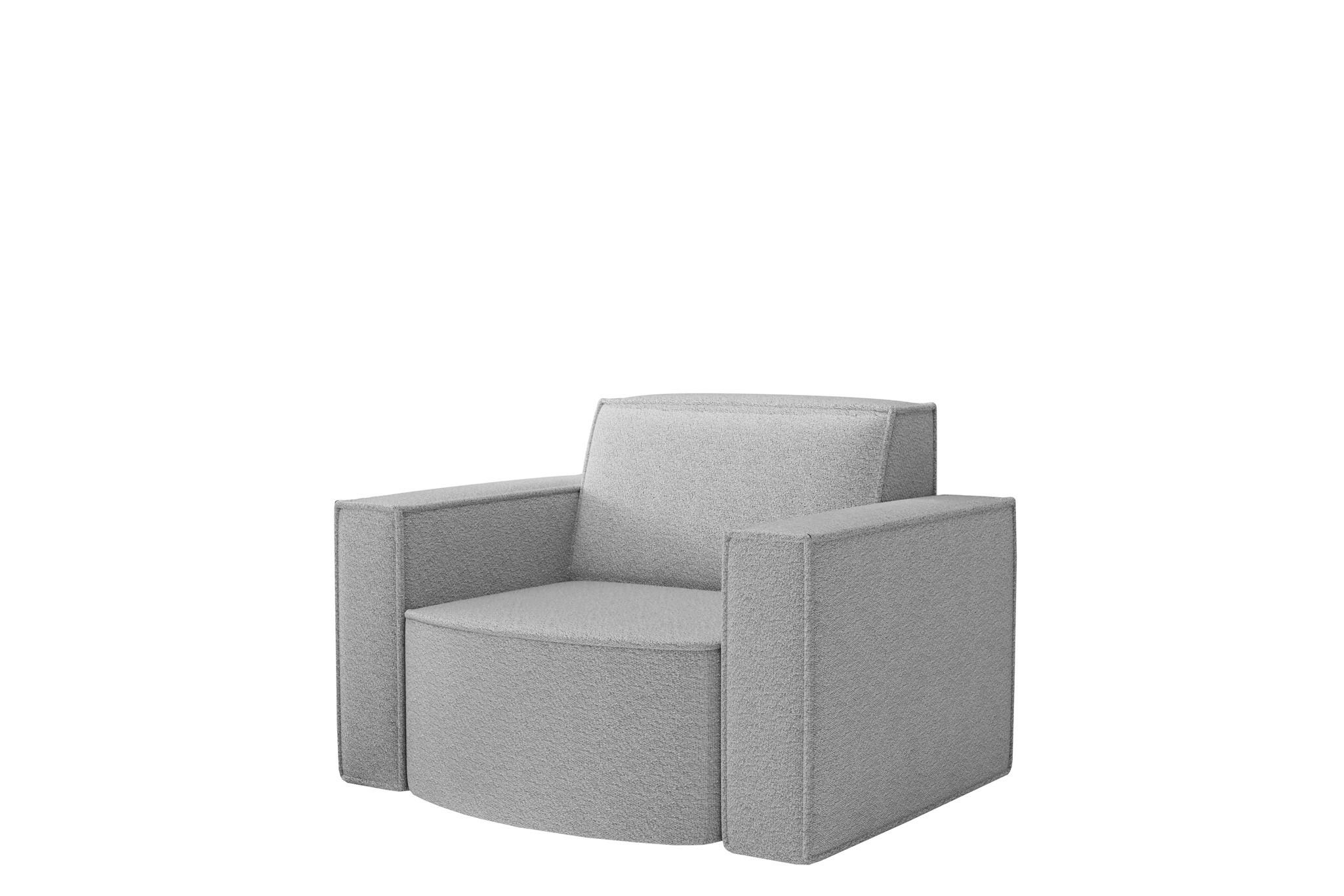 SESSEL Palma Ascot Bukla - Creme, Holzwerkstoff/Textil (98/74/89cm) - Fun Möbel