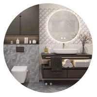 SPIEGEL Rea Led 70cm Hzj070 - Weiß, Glas (70/70/2cm) - REA