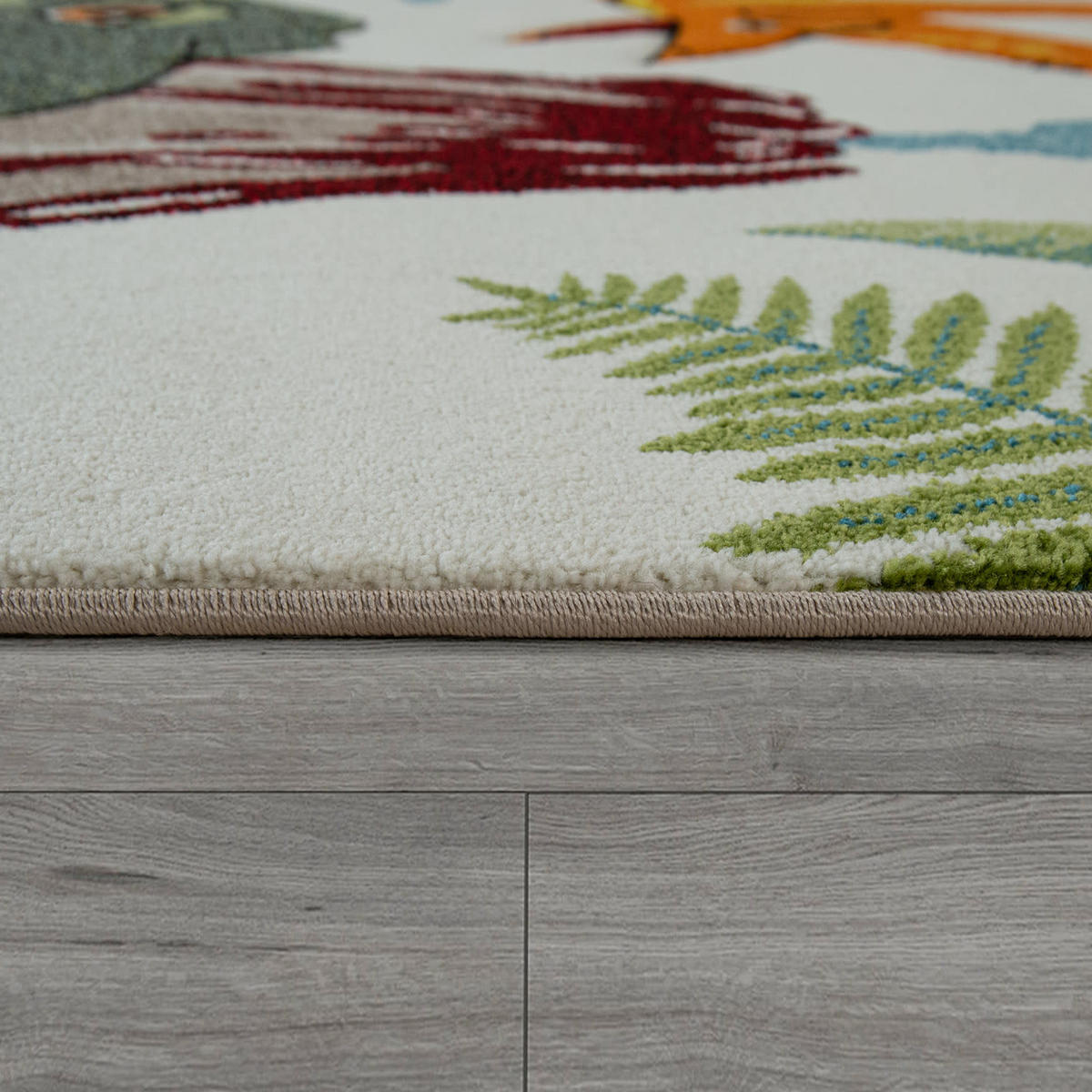 KINDERTEPPICH Dinosaurier Kinderzimmer schmutzabweisend Grün Rechteckig 160x230 - Grün, Textil (160/230cm) - KADIMA DESIGN