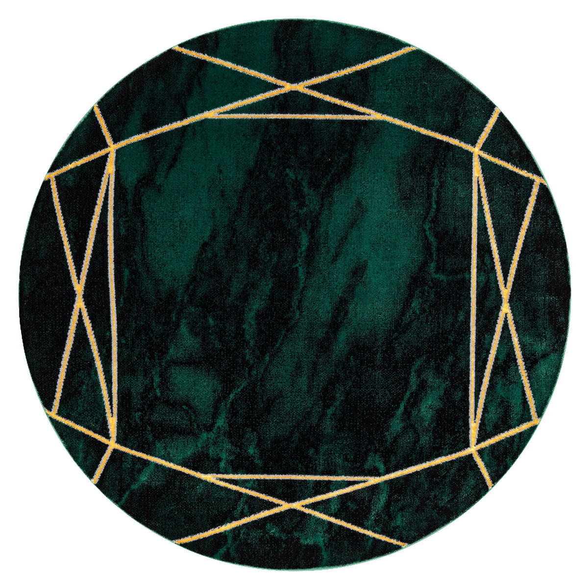 TEPPICH Emerald 120 cm - Pastellgrün, Textil (120/120cm) - rugsX