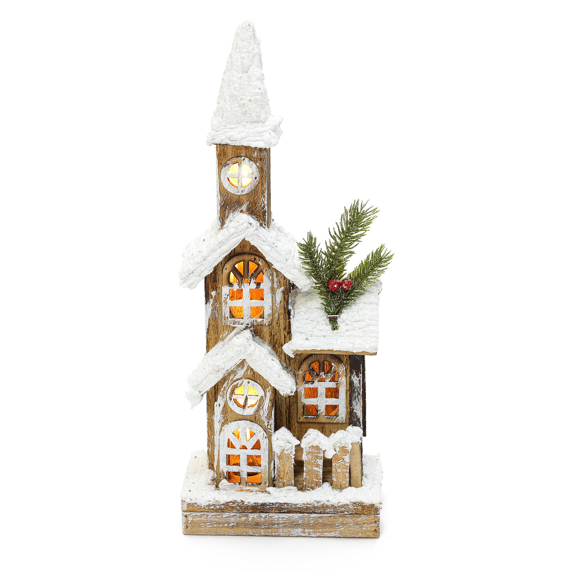 WEIHNACHTSHAUS HTHD0248 - Braun, Holz (11/40/17cm) - Hometopia