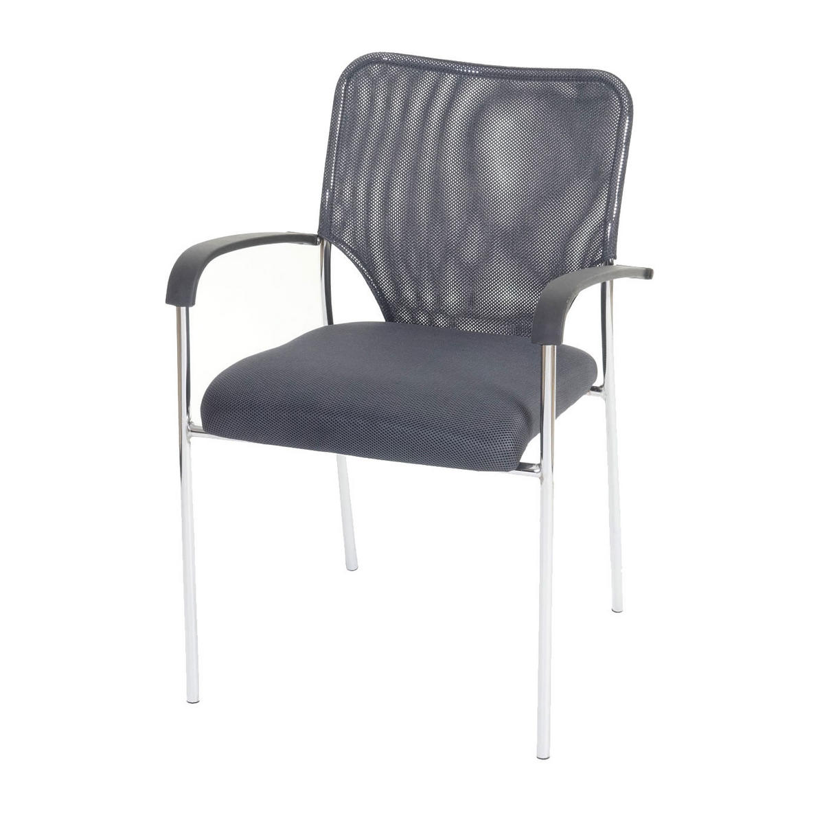 BESUCHERSTUHL 12ER-SET Grau - Grau, Textil (55/83/60cm) - MCW
