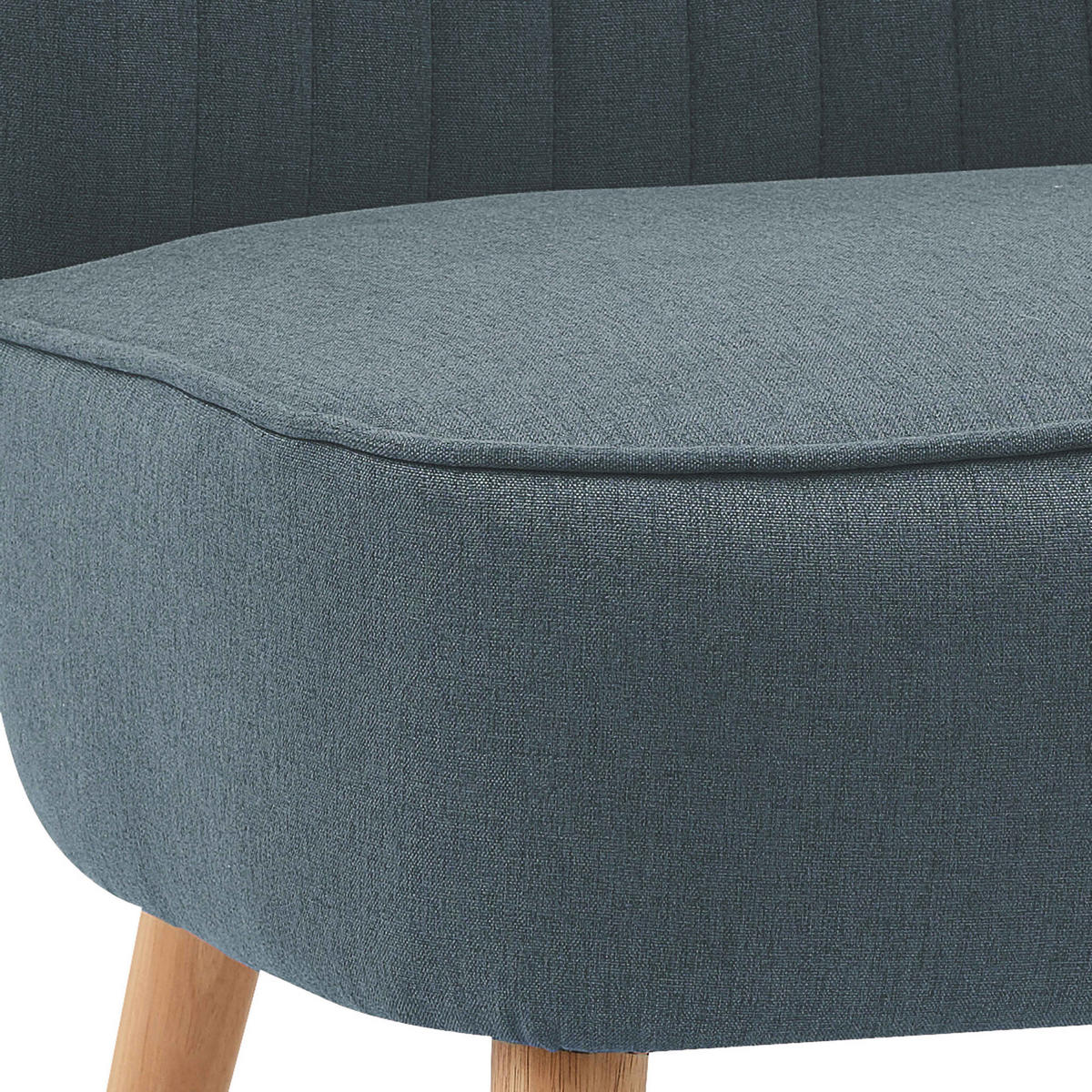 SESSEL 2-tlg., dunkles Blau - Blau, Textil (70/77/62cm) - Oviala