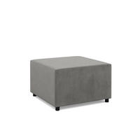 SITZPOUF 70 X 70 NEO, Hellgrau - Grau, Textil (71/40/71cm)