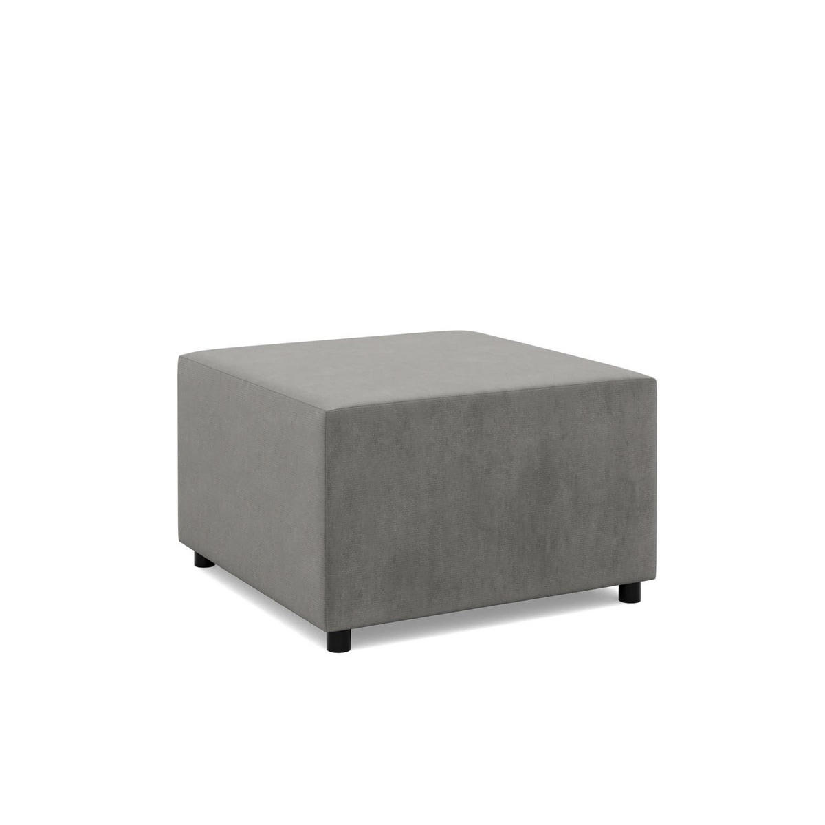 SITZPOUF 70 X 70 NEO, Hellgrau - Grau, Textil (71/40/71cm)