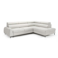 ECKSOFA Ecru RICO Mit Schlaffunktion Rechts - Ecru, Textil (203/274cm) - Sepro Meble
