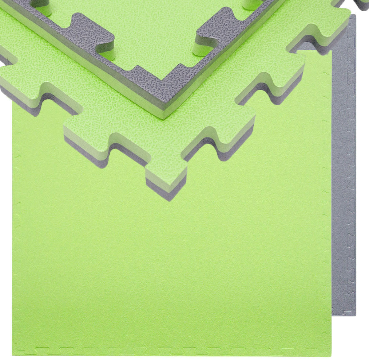 BODENSCHUTZMATTE 90x90x2 cm, Grün, 3er Set - Grün, Kunststoff (90/90cm) - eyepower