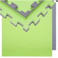 BODENSCHUTZMATTE 90x90x2 cm, Grün, 3er Set - Grün, Kunststoff (90/90cm) - eyepower