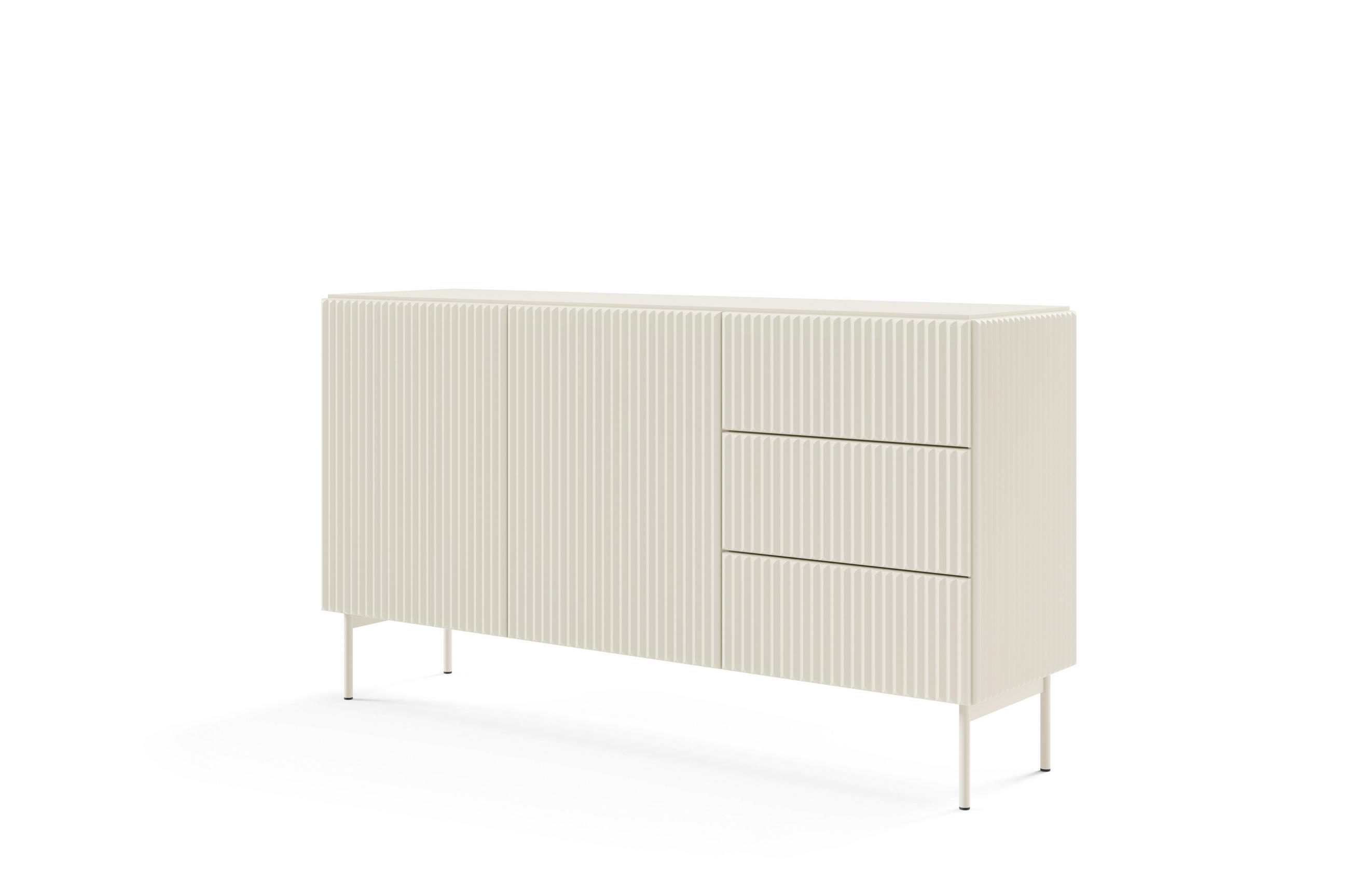 KOMMODE, Kaschmir, 147 x 81,2 x 39,8 cm - Beige, Holzwerkstoff (147/81.2/39.8cm) - 3XE LIVING