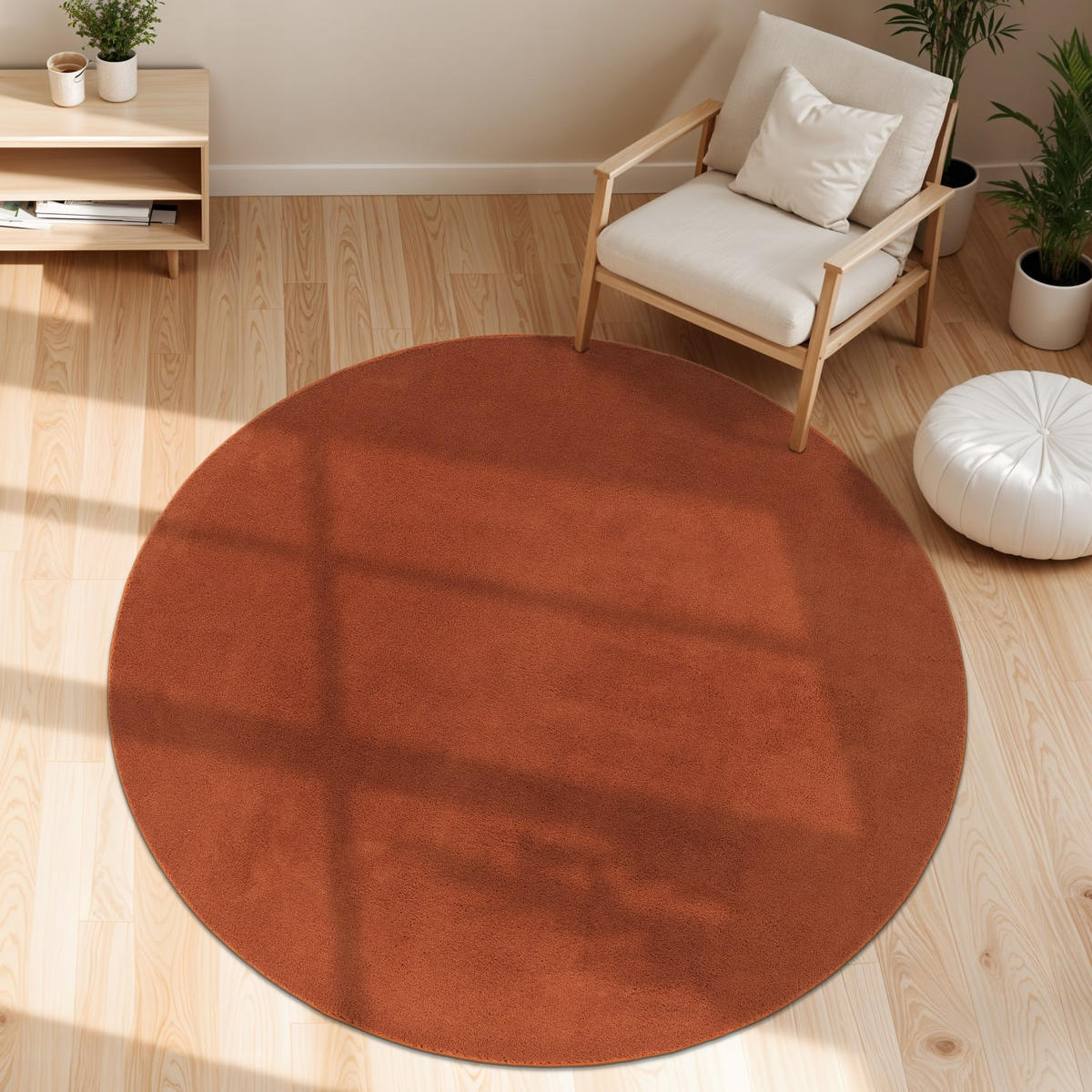 KURZFLORTEPPICH 200/200 cm Cadiz 630 - Kupferfarben, Kunststoff (200/200cm) - Paco Home