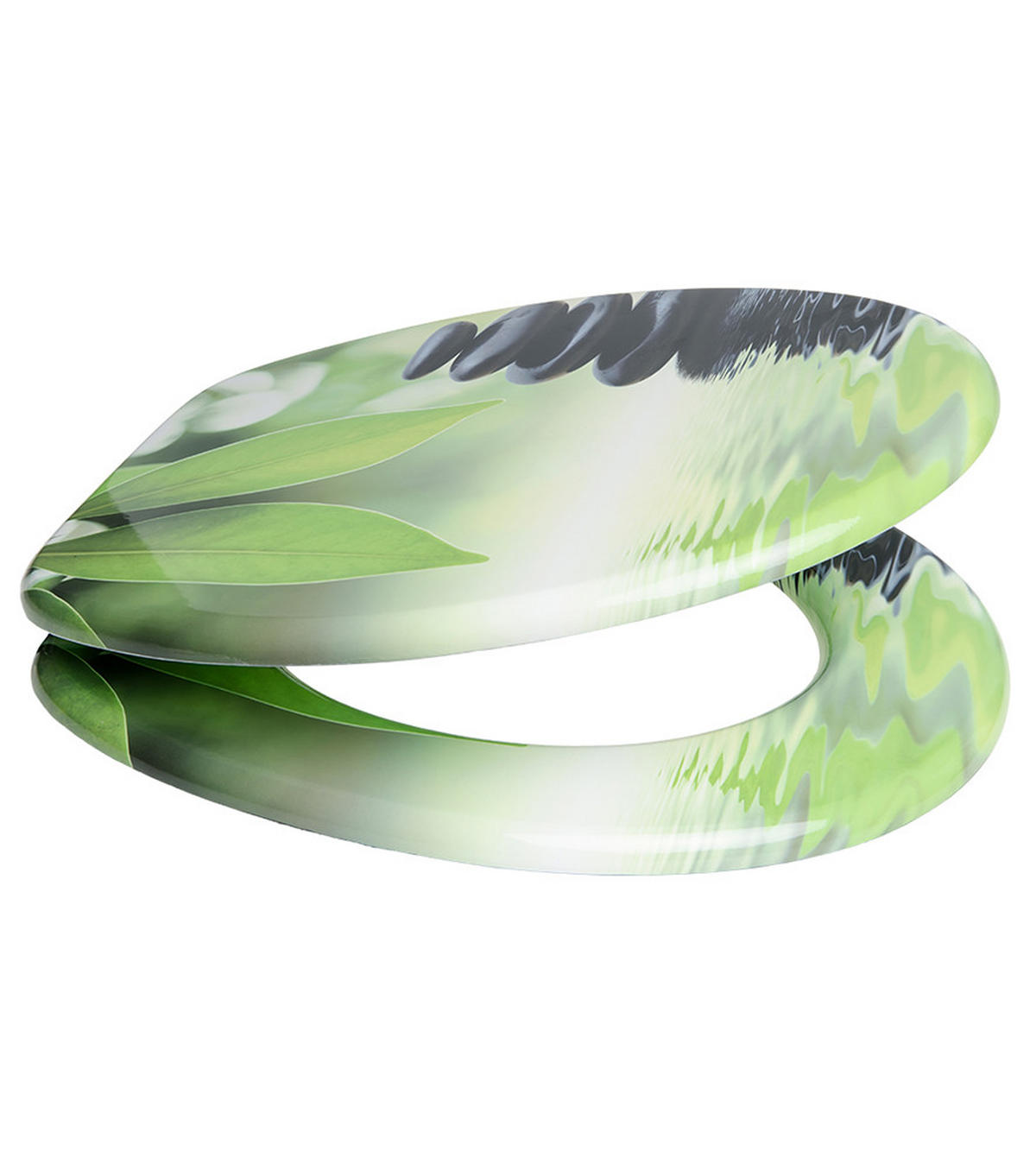 WC-SITZ Harmony - Grün, Holzwerkstoff (38/6/47cm) - Sanilo