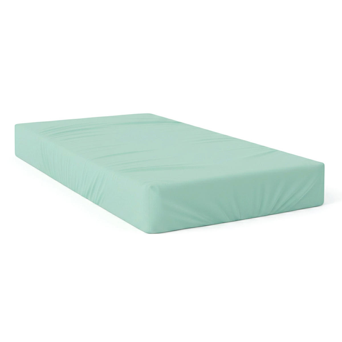 SPANNBETTLAKEN Basic Minze 105x200x32 cm (Bett 105) - Mintgrün, Textil (105/200cm) - Happy Friday