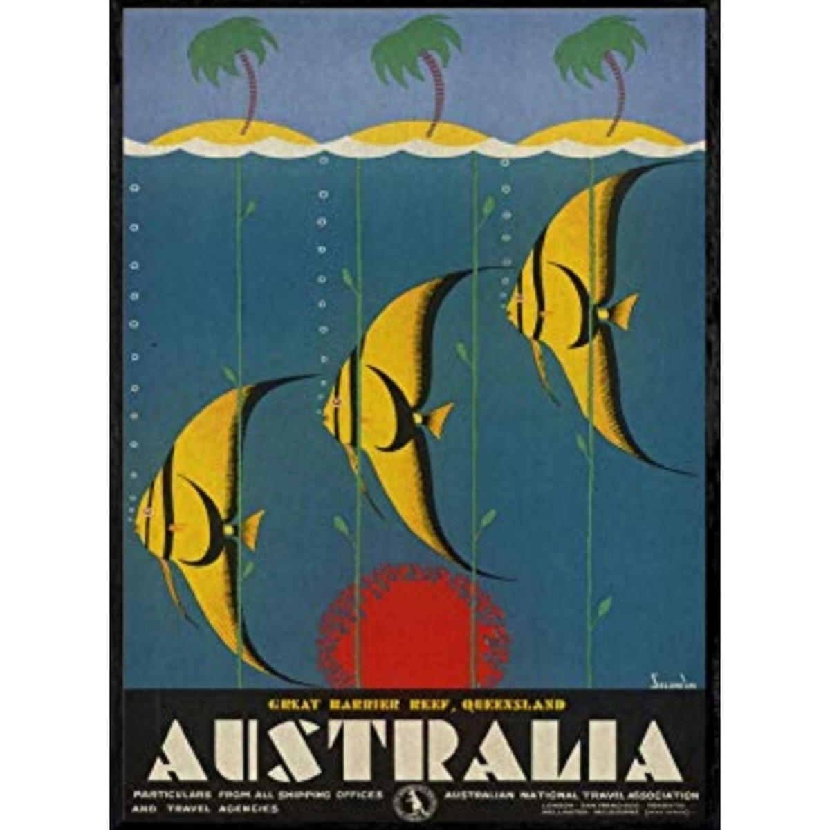 POSTER Treffen Australien A4 Rahmenlos - Klar, Papier (29.7/5/21cm) - Nacnic